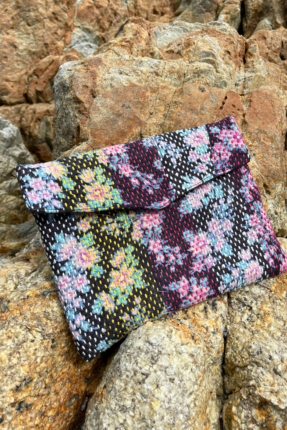 Flora iPad Case - lilac & yellow
